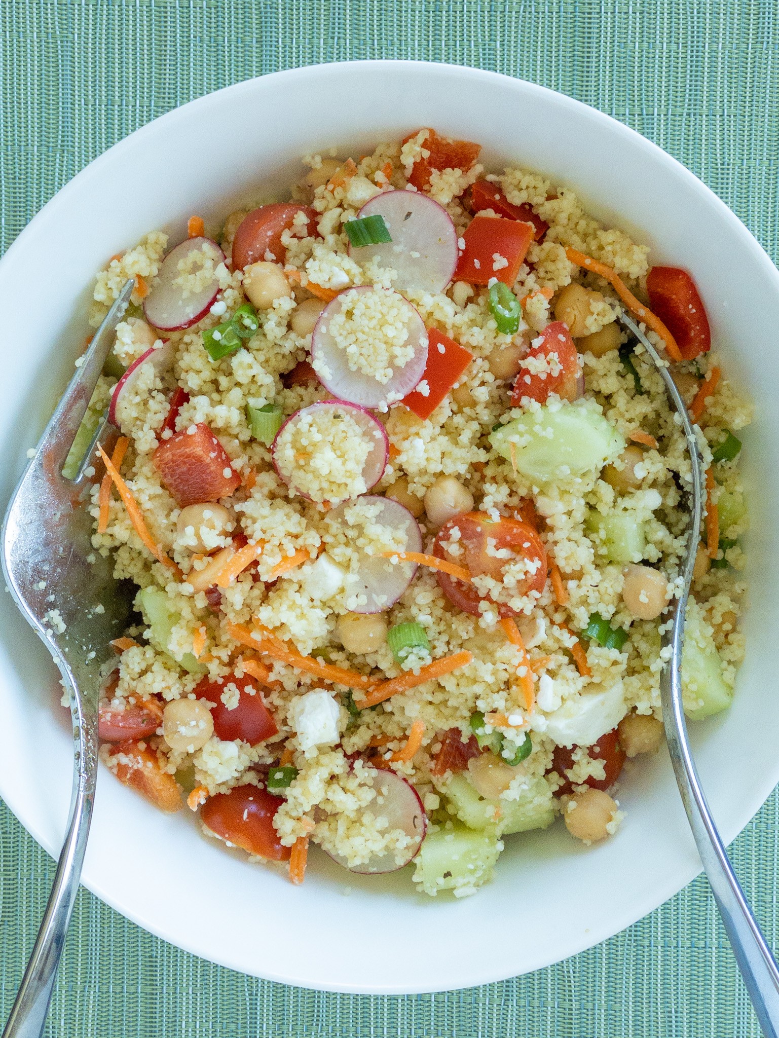 spring vegetable couscous salad